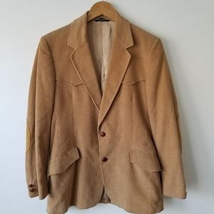 VTG Western Classic Elbow Patches Corduroy Jacket